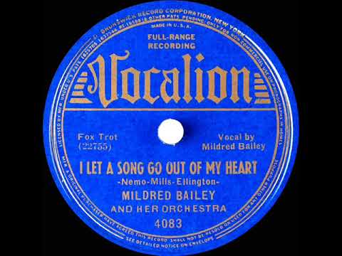 1938 Mildred Bailey & Her Orchestra - I Let A Song Go Out Of My Heart