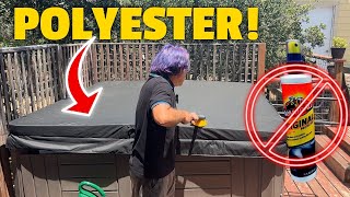 How to Clean a Polyester Hot Tub Cover (and what NOT to do!)