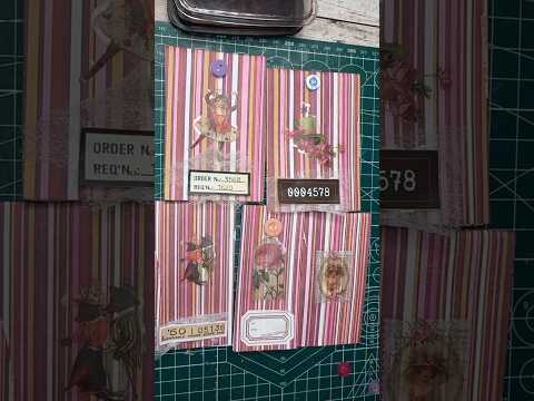 Challenge 28/365 días de Ephemera #ephemera365 #junkjournalideas #asmrfast #hiddenpaperclips #shorts