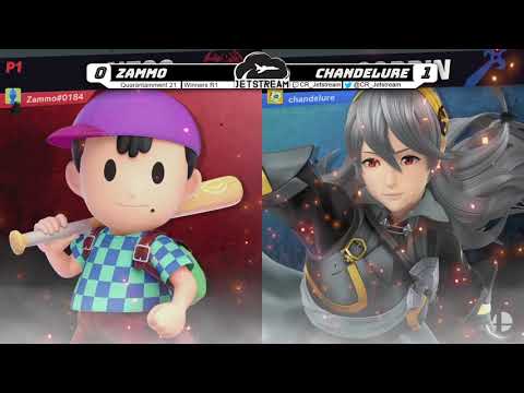 Quarantainment 21 Winners R1 - Zammo (Ness) Vs. Chandelure (Corrin) Smash Ultimate - SSBU