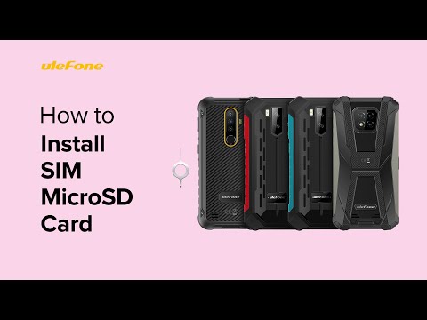 How to Install SIMµSD Card on Ulefone Armor X Series or Armor 6/8 Series