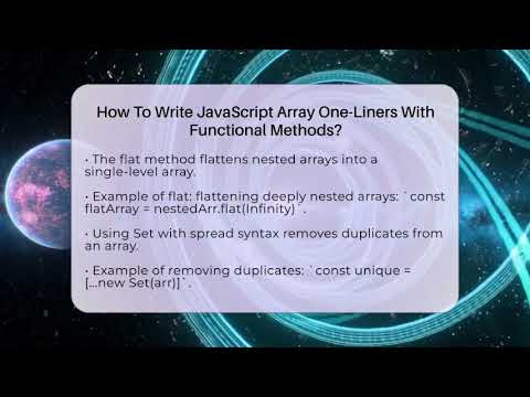 How To Write Javascript Array One Liners With Functional Methods Javascript Toolkit