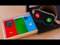 Cardboard apple vision pro & box iPhone 16 incoming call Xiaomi 13 Ulrta