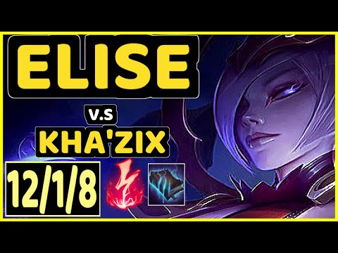RAZORK (ELISE) vs KHA'ZIX - 12/1/8 KDA JUNGLE CHALLENGER GAMEPLAY - EUW