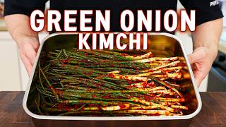 The Easiest Korean Kimchi Ever! l Green Onion Kimchi