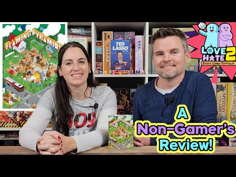Flaming Pyramids (2nd Edition) - A Non-Gamer's Review! Cheeky Parrot Games | Love 2 Hate #boardgames