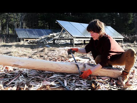 Preparations for the roundwood - strawbale house & the garden | vlog#9