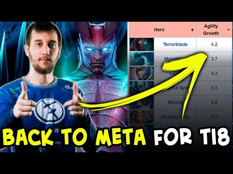 BACK to META — Arteezy hard practicing Terrorblade for TI8