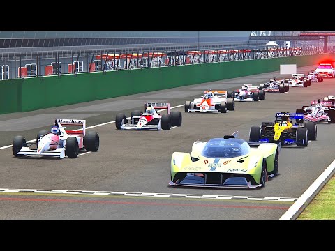 Aston Martin Valkyrie AMR Pro vs McLaren F1 Cars - Monza