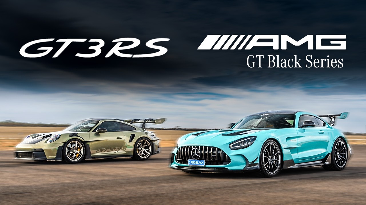 PORSCHE 911 GT3 RS vs Mercedes-AMG GT Black Series drag race!