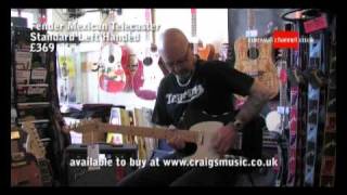 Video thumbnail for Fender Mexican Telecaster Standard Left Handed £369.f4v by craigsmusicltd
