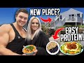 WHAT I ATE TODAY | VEGAN MUSCLE, PROTEIN MEALS & NEW HOUSE!