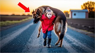 Little Girl Rescues a Dying German Shepherd on the Road. What Happened Next Was a True Miracle!