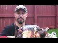 Frying a turkey with The Big Easy Infrared Fryer.