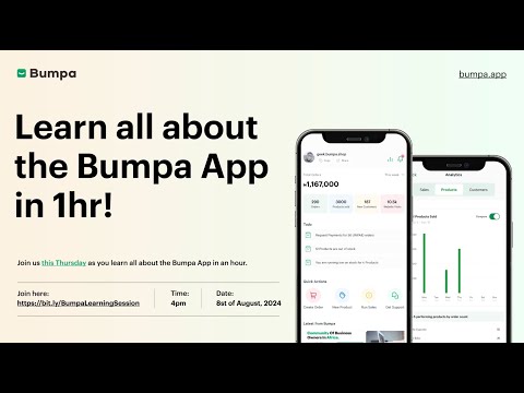 Learn all about the Bumpa App in 1hr!