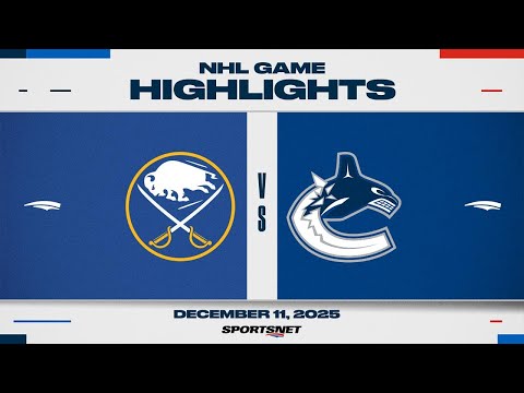 NHL Highlights | Sabres vs. Canucks - December 11, 2025