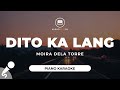 Dito Ka Lang - Moira Dela Torre (Piano Karaoke)