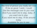 Etta James - If You Want Me To Stay Lyrics