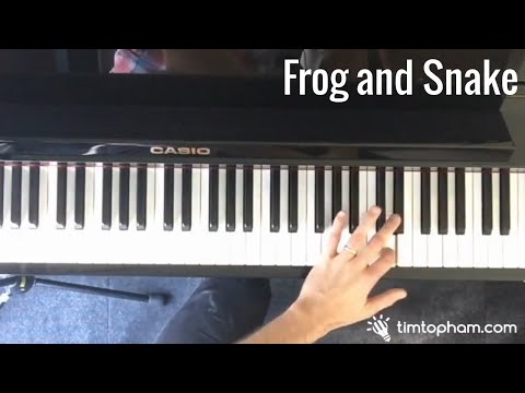 Fun Piano Game For Beginner Music Students: Frog and Snake