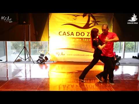 Casa do Zouk 2014 - Kadu and Larissa Samba Funkeado workshop (Samba de Gafieira)