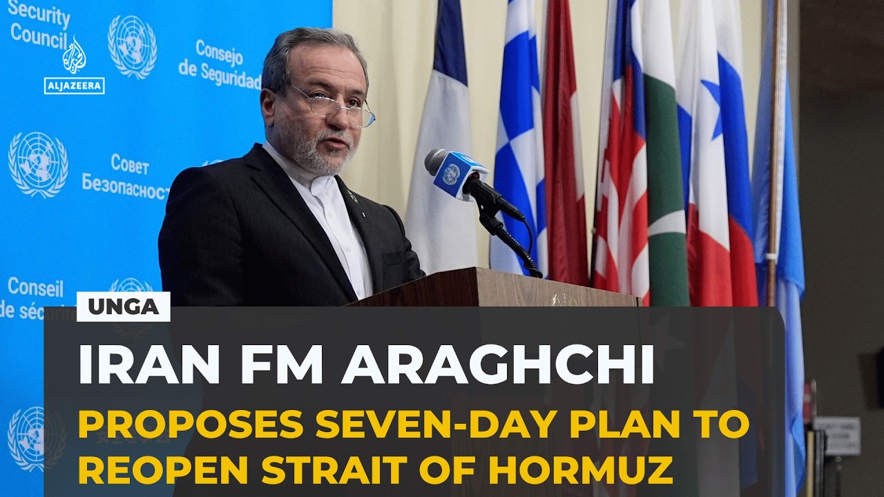 Iran's FM offers seven-day plan to reopen the Strait of Hormuz