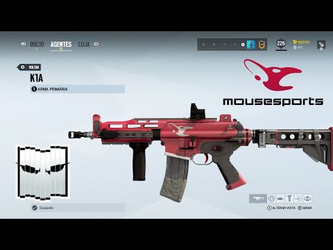 RAINBOW SIX SIEGE - MouseSports Weapon Skin - K1A Vigil Operation Crimson Heist #192