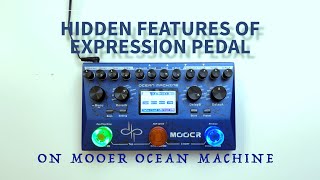 Video thumbnail for MOOER OCEAN MACHINE  HIDDEN FEATURES WITH EXPRESSION PEDAL by Am Gm