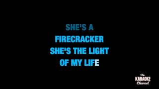 Firecracker in the Style of &quot;Josh Turner&quot; karaoke video with lyrics (no lead vocal)