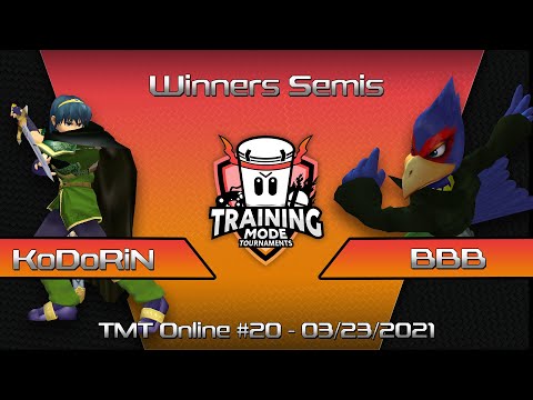 Training Mode Tournaments #20 KoDoRiN (Marth) vs. bobby big ballz (Falco) - SSBM Winners Semis