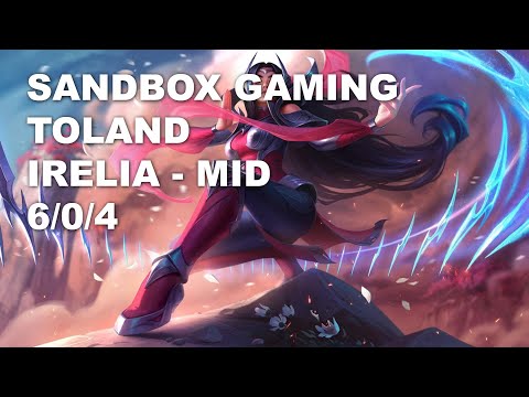 SANDBOX Gaming TolanD Mid Irelia vs Azir - KR Challenger Patch 10.9