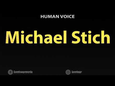 How To Pronounce Michael Stich