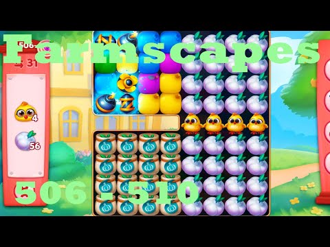 Farmscapes Level 506 - 510 HD Gameplay Walkthrough |  3 - match game | android | ios | pc | app
