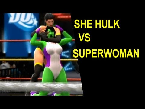 WWE She Hulk vs SuperWoman