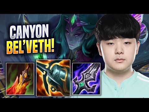 CANYON IS A GOD WITH BEL'VETH! - DK Canyon Plays Bel'veth JUNGLE vs Talon! | Season 2022
