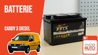 Youtube thumbnail of video "Batterie wechseln Caddy 3 1.9 TDI 🔋"