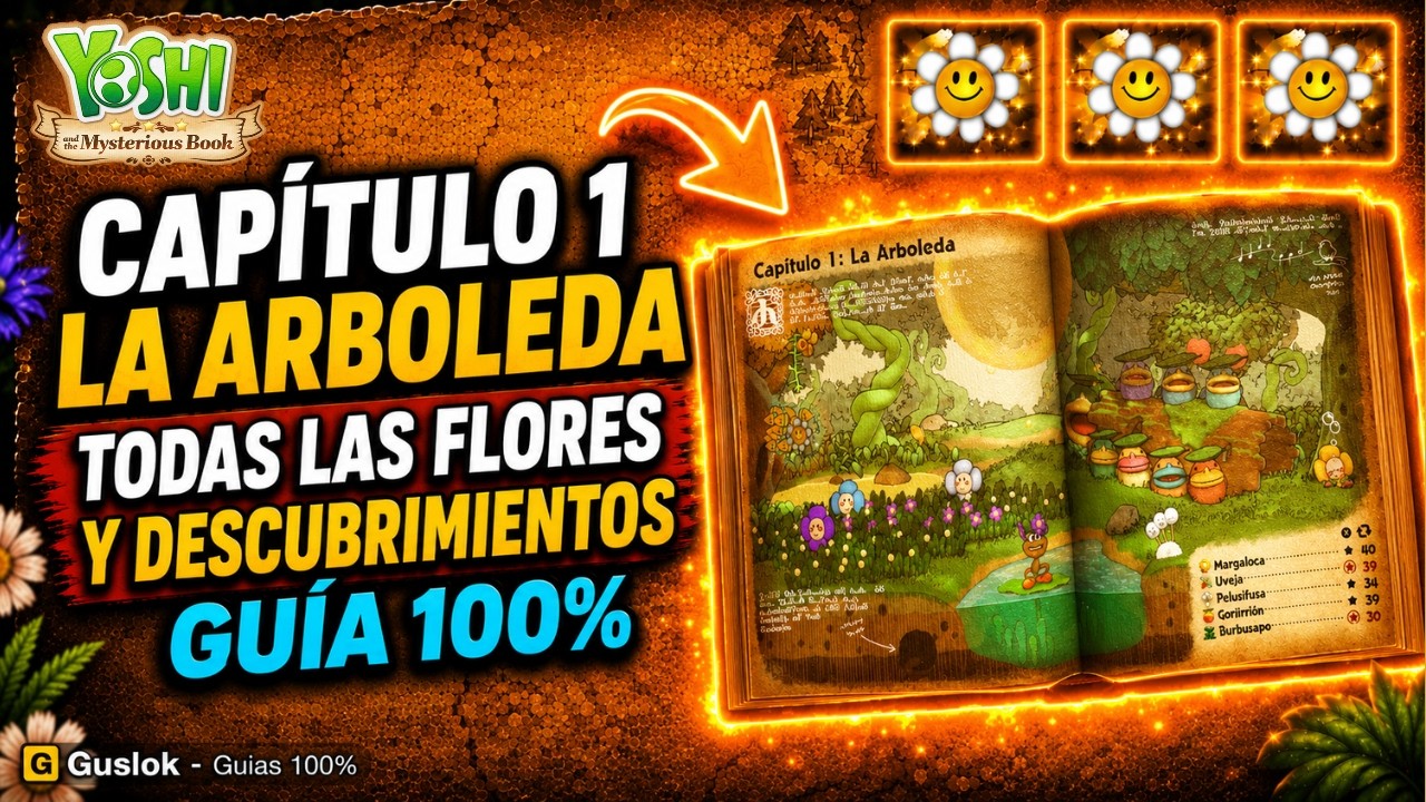 Todos los Coleccionables del Capítulo 1: La Arboleda 100% | Yoshi and the Mysterious Book Todos los Coleccionables del Capítulo 1: La Arboleda 100% | Yoshi and the Mysterious Book
