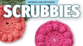 Left Hand: Crochet Bobble Face Scrubber