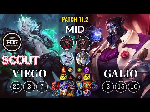 EDG Scout Viego vs Galio Mid - KR Patch 11.2