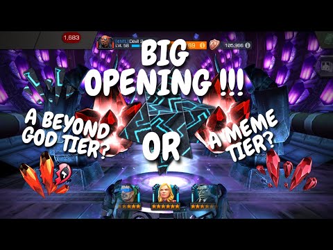 MCOC BIG OPENING!!!  Cavalier Shattered Heart Crystals,6* Hero Crystal and More