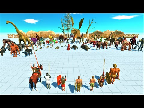 Ancient humans vs every factions ARBS Animal Revolt Battle Simulator