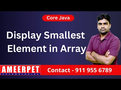 Find The Smallest Element In An Array Simple Logic Explained In Telugupythoncodingarrayinpython