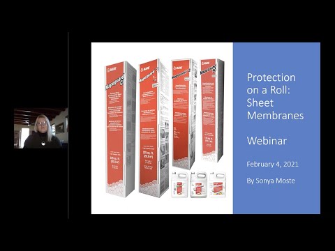 MAPEI Webinar – Protection on a Roll: MAPEI’s Sheet Membrane Systems