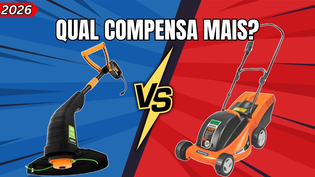 Qual o MELHOR Cortador de Grama Elétrico? WAP AG01E ou Tramontina CE35P? QUAL COMPRAR?