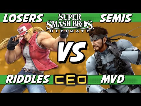 CEO 2023 - Riddles (Terry) vs MVD (Snake) Losers Semis - Smash Ultimate