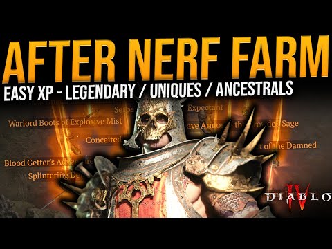 Diablo 4 - AMAZING SOLO XP & LEGENDARY LOOT FARM - Easy Legendaries / Uniques + EXP - LIve Demo
