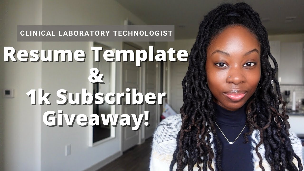 Clinical Laboratory Technologist Resume Template + 1k Subscriber Giveaway!! | Risa B.