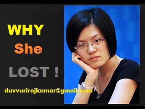 Hou Yifan resigns in 5 moves V Lalith Babu/women chess world champion, olympic champion (5Moves)