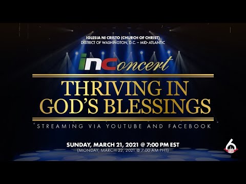 THRIVING IN GOD'S BLESSINGS | MARCH 21 SUN @ 7:00PM EST ( MARCH 22, 2021 MONDAY @ 7:00AM PHT)