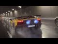 GINTANI Aventador SVJ Spitting Flames Tunnel Run In Warsaw