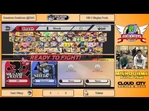 CTBD@RGC Kennay (Marth/Sheik) vs EP (Dark Pit/G&W) Wii U Singles Pools